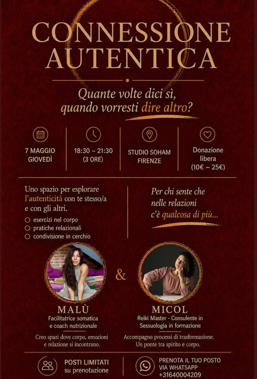 Flyer for Authentic Connection workshop